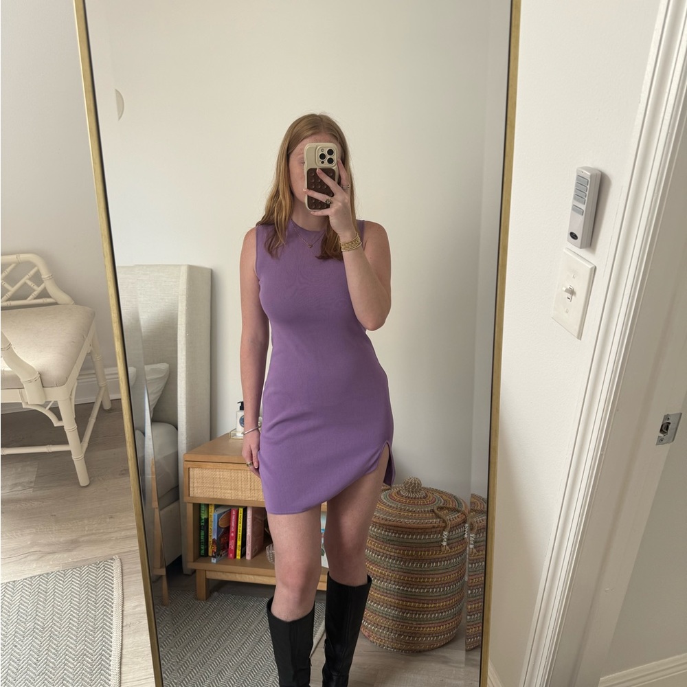 Sleeveless Purple Dress
